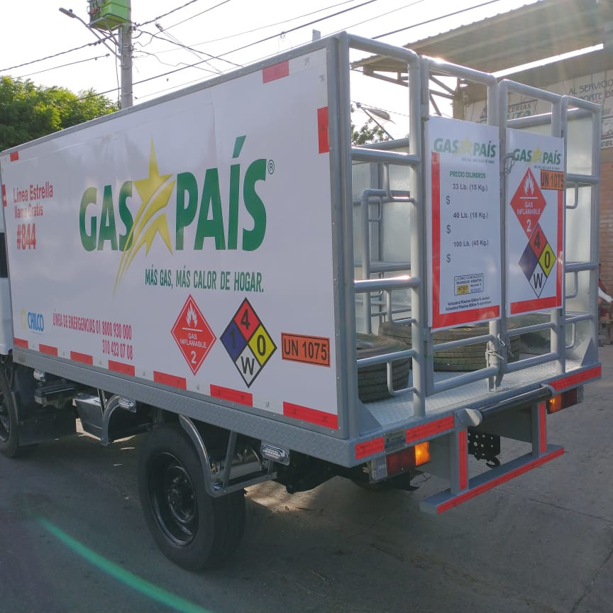 Carrocerías para distribución de gases